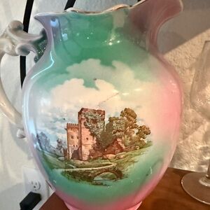 Mason's Ironstone Pitcher with Castle Design